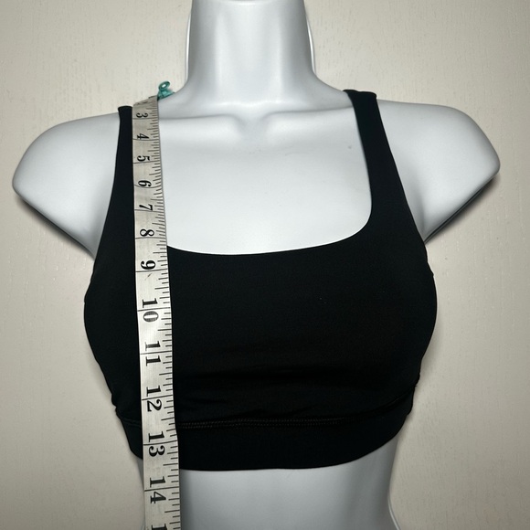 Lululemon Women’s Black Energy Medium Support Gym Yoga Crossback Bra- Size 2 - Picture 8 of 8